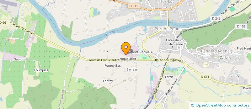 localisation de l'entreprise MONSIEUR MANUEL PATRICIO VICO  PENNE-D'AGENAIS