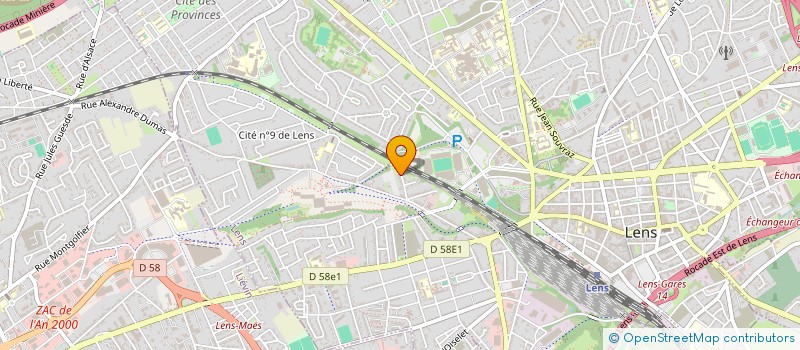 localisation de l'entreprise MONSIEUR MANUEL PENIN  LENS