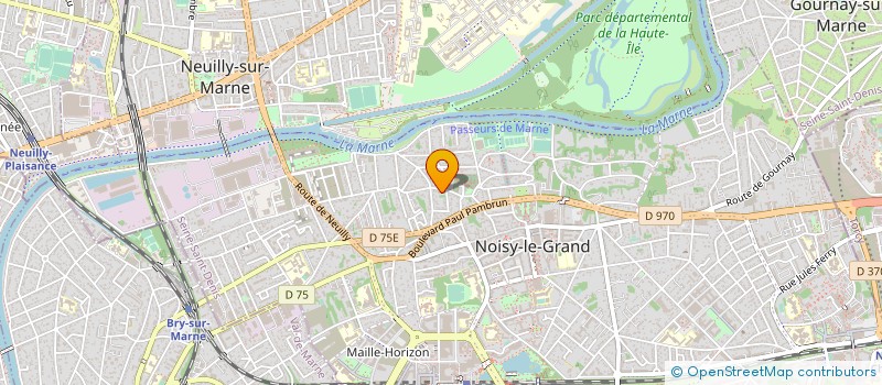 localisation de l'entreprise MONSIEUR MANUEL PEREIRA  NOISY-LE-GRAND