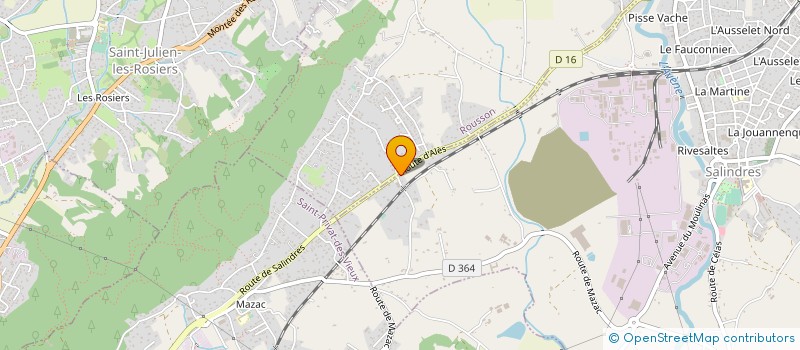 localisation de l'entreprise MONSIEUR MANUEL PEREIRA DE SOUSA  SALINDRES