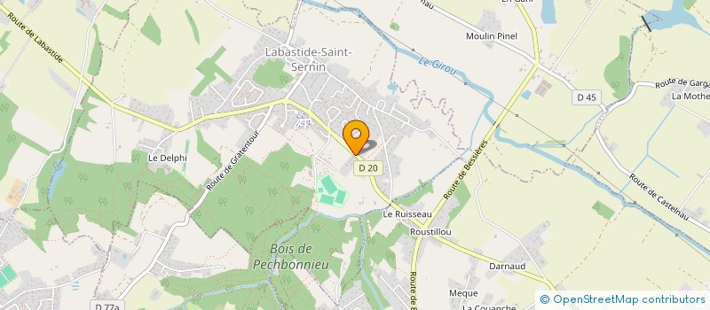 localisation de l'entreprise MONSIEUR MANUEL PEREIRA LIMA  LABASTIDE-SAINT-SERNIN