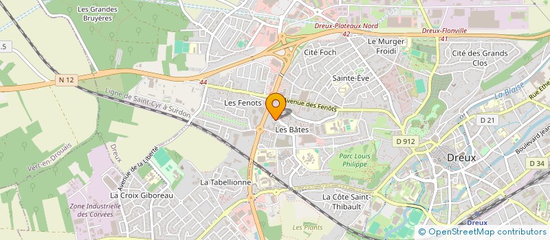 localisation de l'entreprise MONSIEUR MANUEL PEREIRA MOTA à DREUX