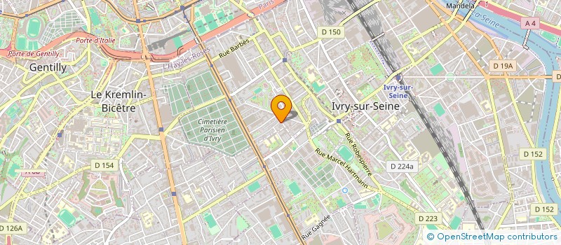 localisation de l'entreprise MONSIEUR MANUEL PEREZ  IVRY-SUR-SEINE