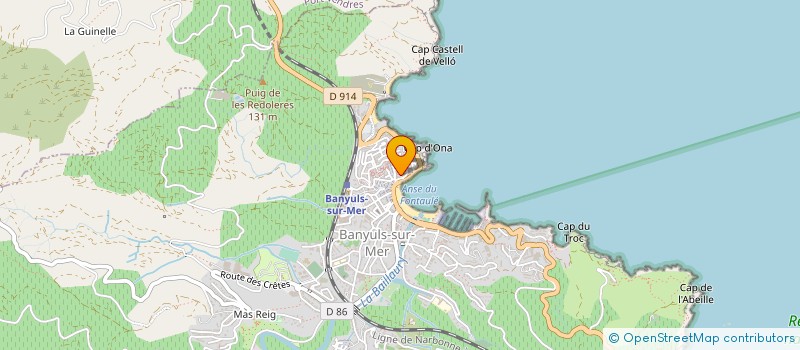 localisation de l'entreprise MONSIEUR MANUEL PEREZ  BANYULS-SUR-MER