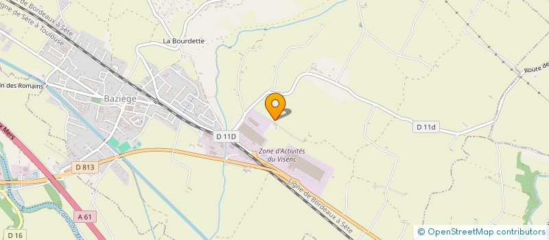 localisation de l'entreprise MONSIEUR MANUEL PEREZ BAQUER  BAZIEGE