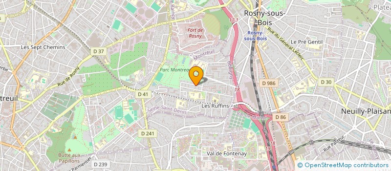 localisation de l'entreprise MONSIEUR MANUEL PERROT à MONTREUIL