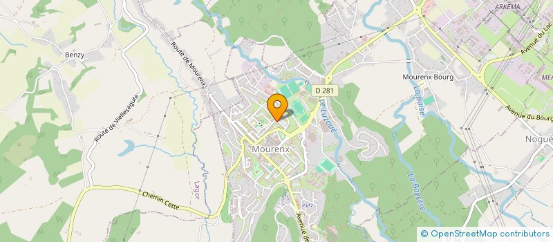 localisation de l'entreprise MONSIEUR MANUEL PEYROU  MOURENX