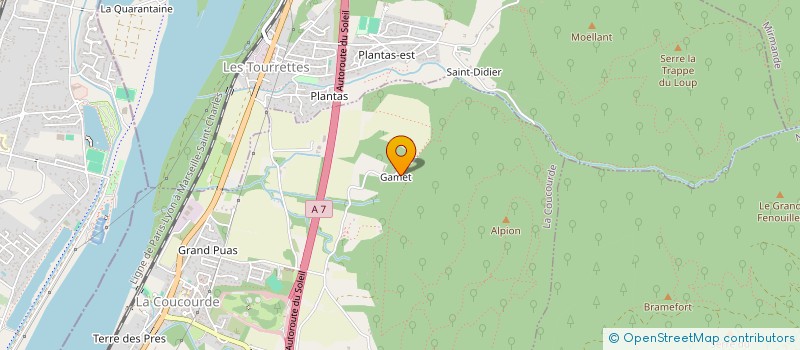 localisation de l'entreprise MONSIEUR MANUEL PINTO  LA COUCOURDE