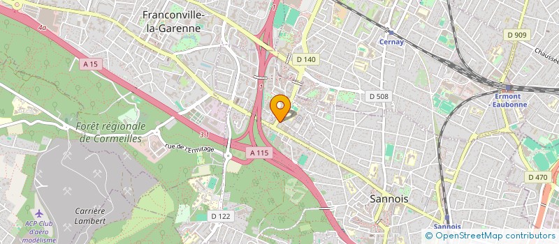 localisation de l'entreprise MONSIEUR MANUEL PIRES MEIRINHO  SANNOIS