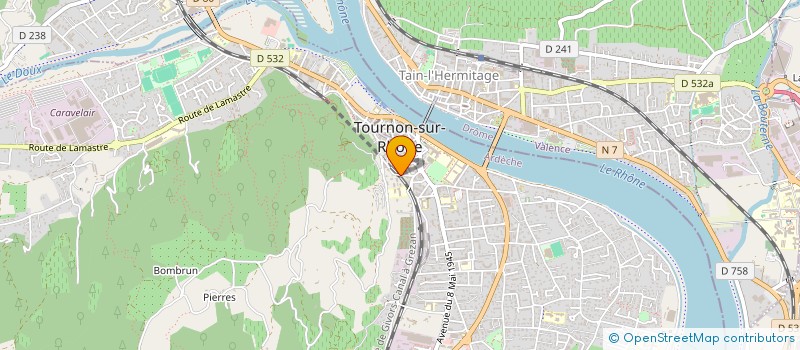localisation de l'entreprise MONSIEUR MANUEL PLUSQUELLEC à TOURNON-SUR-RHONE