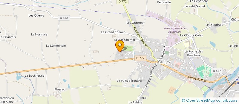 localisation de l'entreprise MONSIEUR MANUEL QUIASSISU SOLA  GUIPRY-MESSAC