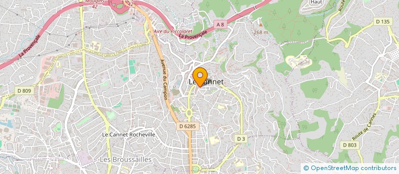localisation de l'entreprise MONSIEUR MANUEL RASTOUL à LE CANNET