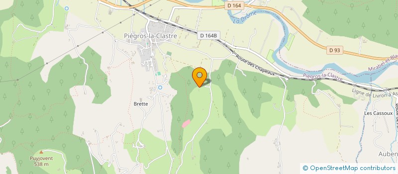 localisation de l'entreprise MONSIEUR MANUEL REYNES  PIEGROS-LA-CLASTRE