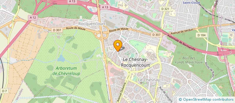 localisation de l'entreprise MONSIEUR MANUEL RIBEIRO DA SILVA à LE CHESNAY-ROCQUENCOURT