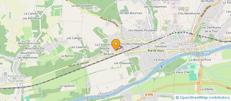 localisation de l'entreprise MONSIEUR MANUEL RIBEIRO DOS SANTOS  CHISSAY-EN-TOURAINE