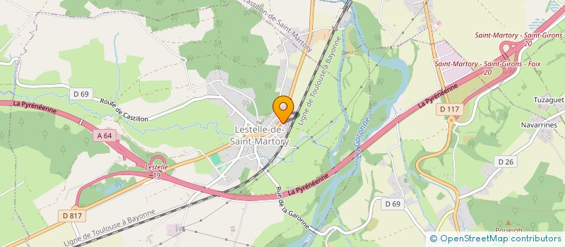 localisation de l'entreprise MONSIEUR MANUEL RIBEIRO LUIS  LESTELLE-DE-SAINT-MARTORY