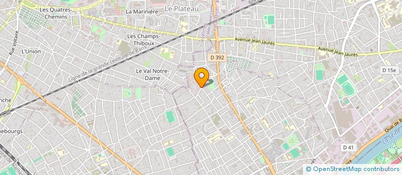 localisation de l'entreprise MONSIEUR MANUEL RIBEIRO MACHADO  BEZONS