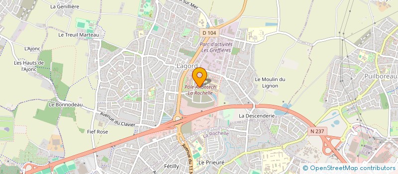 localisation de l'entreprise MONSIEUR MANUEL RICHE  LAGORD