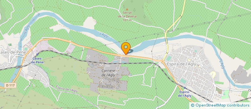 localisation de l'entreprise MONSIEUR MANUEL RIVAS  ESPIRA DE L'AGLY