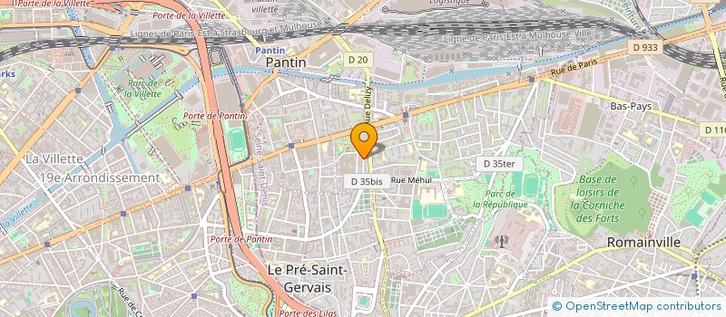 localisation de l'entreprise MONSIEUR MANUEL RIVAS  PANTIN