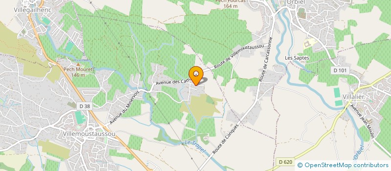 localisation de l'entreprise MONSIEUR MANUEL RODRIGUES  VILLEMOUSTAUSSOU