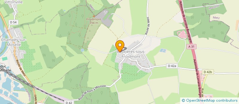 localisation de l'entreprise MONSIEUR MANUEL RODRIGUES  BOUXIERES-SOUS-FROIDMONT