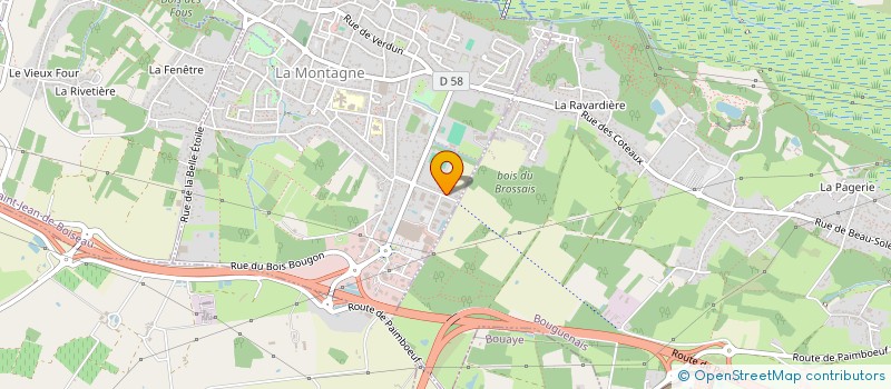 localisation de l'entreprise MONSIEUR MANUEL RODRIGUES DA SILVA  LA MONTAGNE