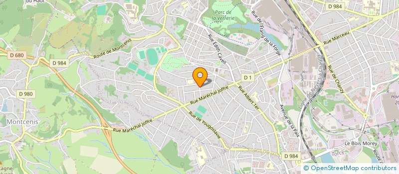 localisation de l'entreprise MONSIEUR MANUEL RODRIGUES DE CASTRO  LE CREUSOT