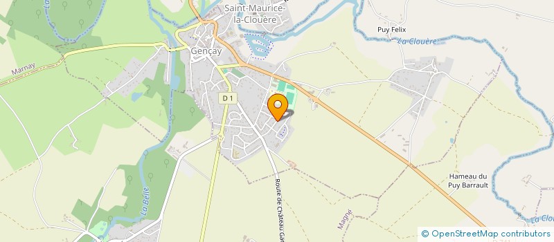 localisation de l'entreprise MONSIEUR MANUEL ROUSSEAU  GENCAY