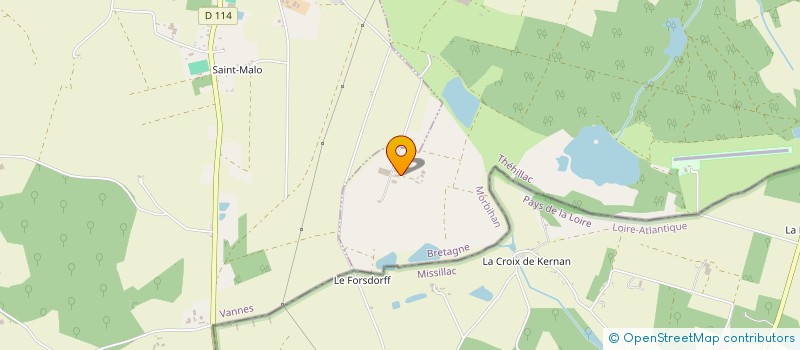 localisation de l'entreprise MONSIEUR MANUEL ROUSSEAU  THEHILLAC