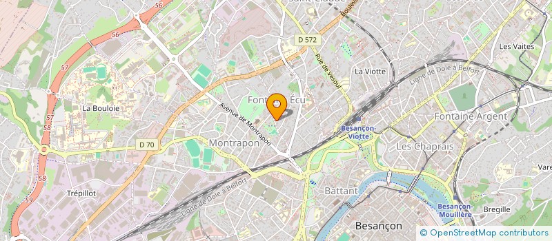 localisation de l'entreprise MONSIEUR MANUEL ROUX  BESANCON