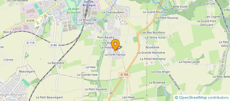 localisation de l'entreprise MONSIEUR MANUEL RUFFIER  DOL-DE-BRETAGNE