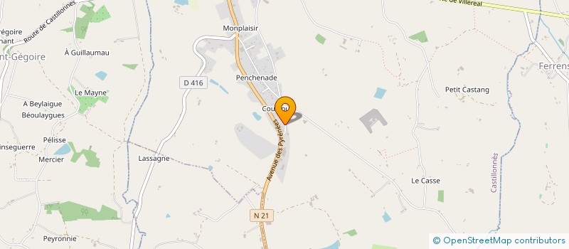 localisation de l'entreprise MONSIEUR MANUEL SAEZ  CASTILLONNES