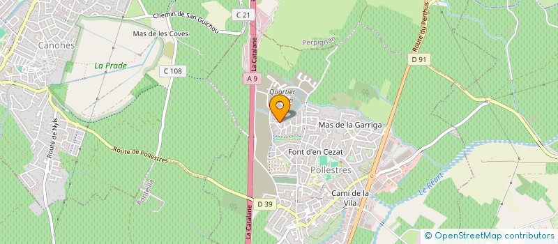 localisation de l'entreprise MONSIEUR MANUEL SANCHEZ VERSAGUIS  POLLESTRES