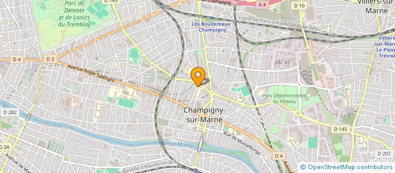 localisation de l'entreprise MONSIEUR MANUEL SANTOS à CHAMPIGNY-SUR-MARNE