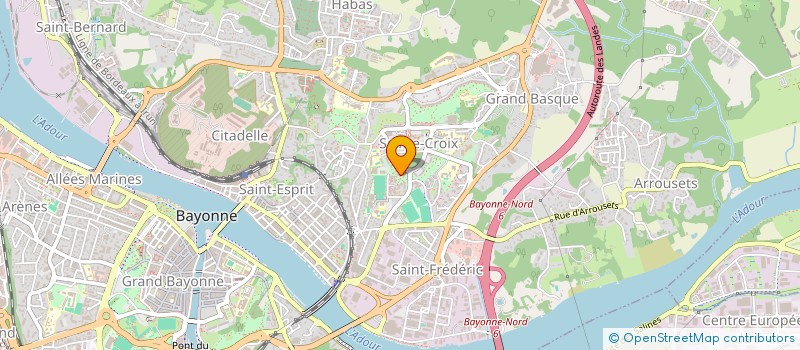 localisation de l'entreprise MONSIEUR MANUEL SANZ  BAYONNE