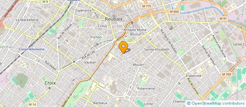 localisation de l'entreprise MONSIEUR MANUEL SEMEIDO-PEREIRA  ROUBAIX