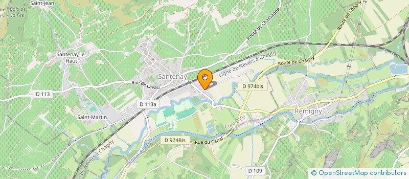 localisation de l'entreprise MONSIEUR MANUEL SERRAO FERNANDES  SANTENAY