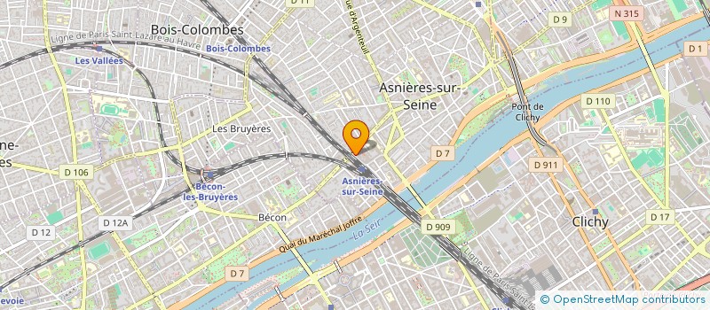 localisation de l'entreprise MONSIEUR MANUEL SOARES  ASNIERES-SUR-SEINE