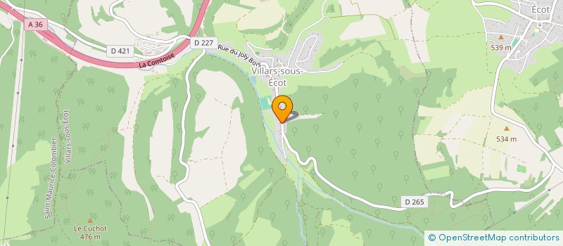 localisation de l'entreprise MONSIEUR MANUEL SOUSA  VILLARS-SOUS-ECOT