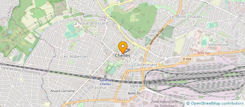 localisation de l'entreprise MONSIEUR MANUEL SOUSA DA SILVA  CHELLES