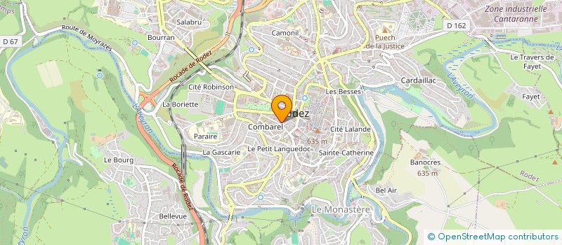 localisation de l'entreprise MONSIEUR MANUEL TILLY à RODEZ