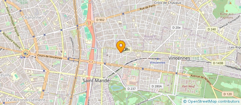 localisation de l'entreprise MONSIEUR MANUEL VAZ à VINCENNES