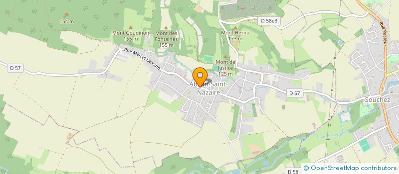 localisation de l'entreprise MONSIEUR MANUEL VEGA  ABLAIN-SAINT-NAZAIRE