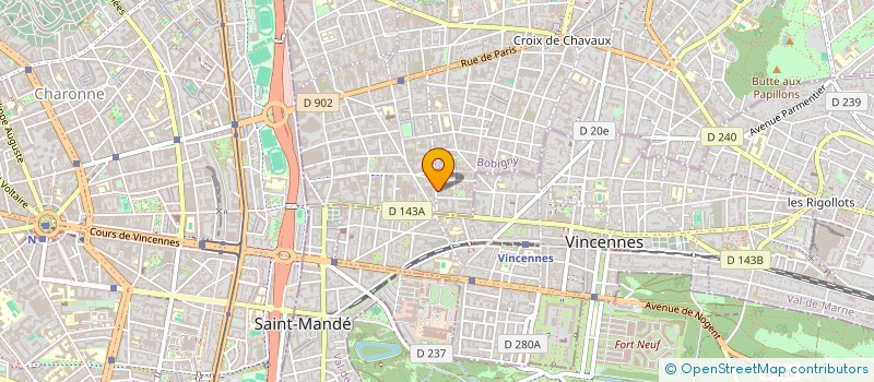 localisation de l'entreprise MONSIEUR MANUEL VEIGA à MONTREUIL