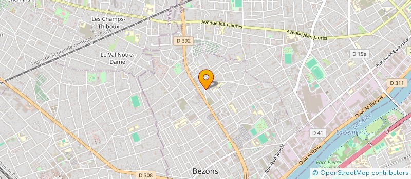 localisation de l'entreprise MONSIEUR MANUEL VELOSO  BEZONS