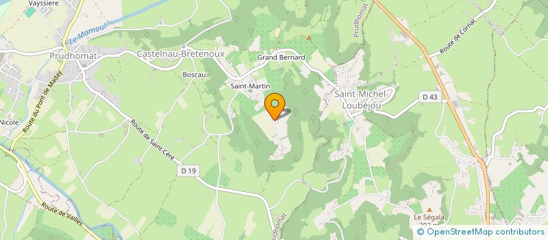 localisation de l'entreprise MONSIEUR MANUEL VENTURA  PRUDHOMAT