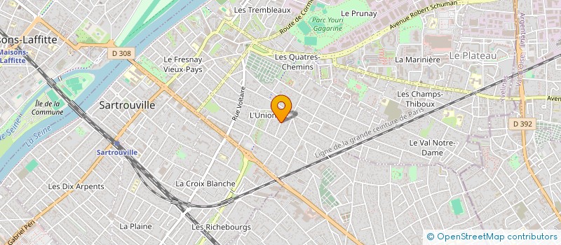 localisation de l'entreprise MONSIEUR MANUEL VENTURA DOS SANTOS  SARTROUVILLE