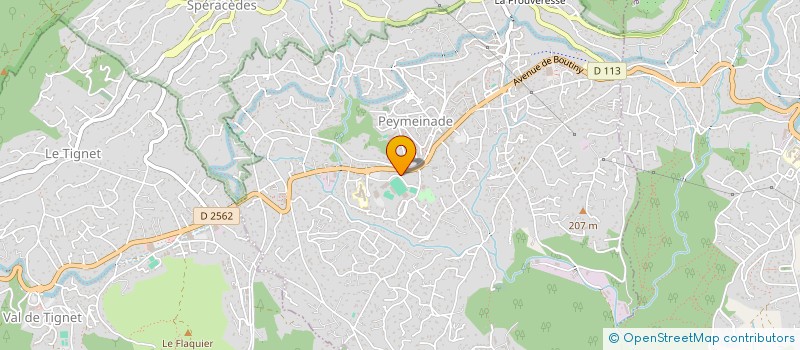 localisation de l'entreprise MONSIEUR MANUEL VUILLAUME  PEYMEINADE