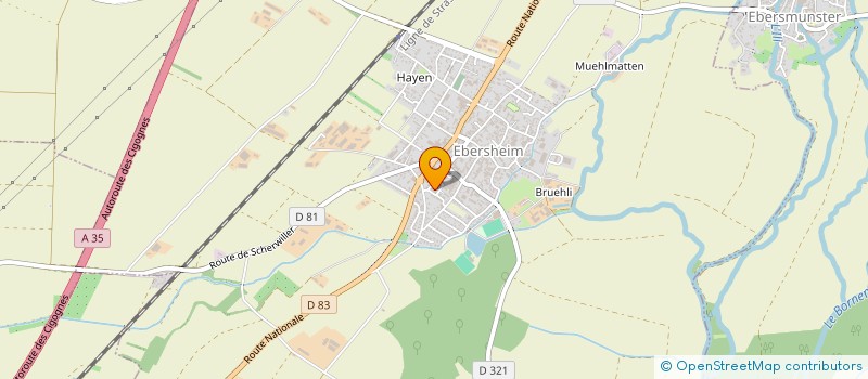 localisation de l'entreprise MONSIEUR MANUEL ZAEPFFEL  EBERSHEIM